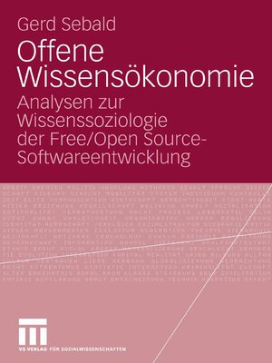 cover image of Offene Wissensökonomie